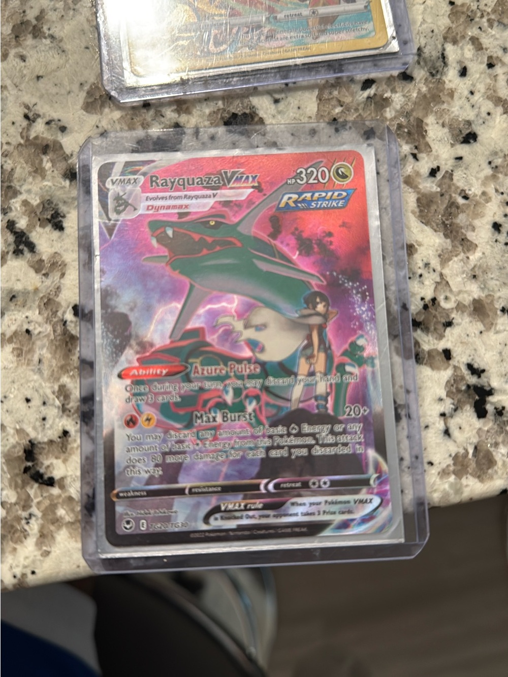 Pokemon Rayquaza VMAX Holo - Green/Pink
